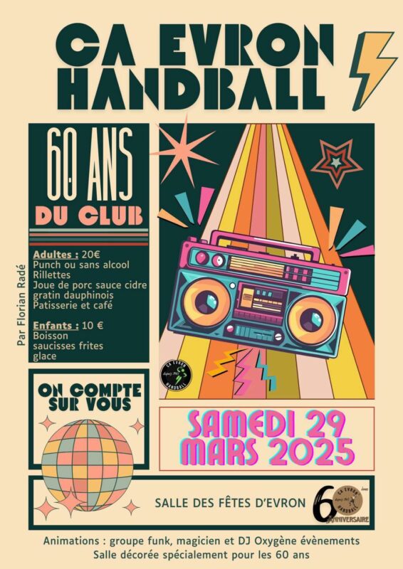 60ème anniversaire  du Hand de Evron
